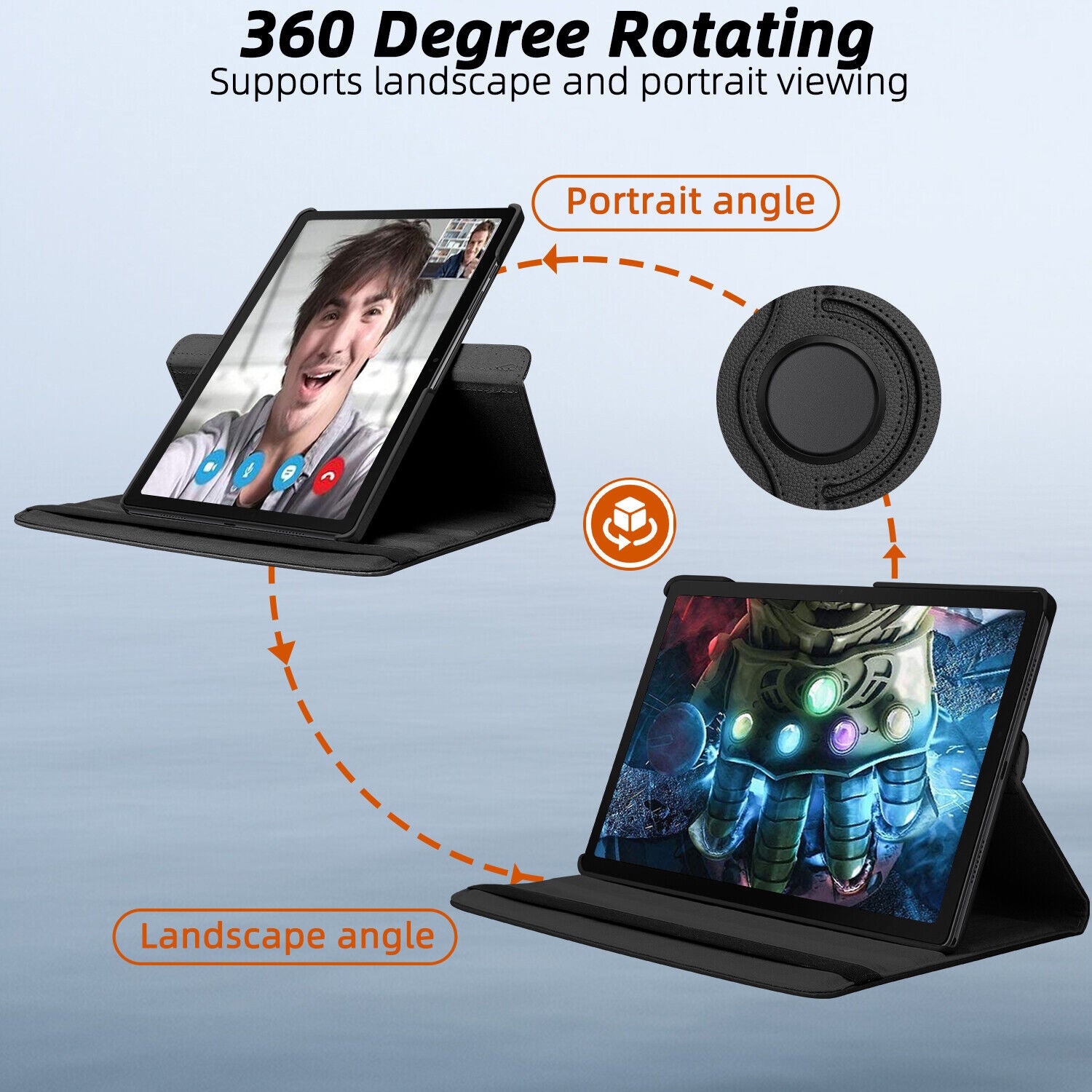 Étui folio rotatif pour tablette Samsung Tab A9 8,7 Étui folio rotatif pour tablette Samsung Tab A9 8,7